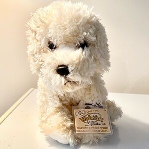 WEBKINZ SIGNATURE LABRADOODLE DOG-COMES WITH UNUSED/SEALED CODE-NICE GIFT